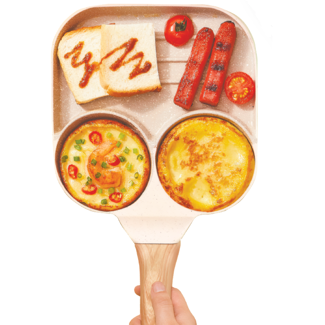 Sartén de 3 compartimentos